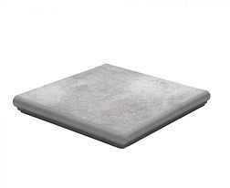 Керамическая плитка Westerwalder Klinker Montmarte WKS31230 Steingrau Ступень угловая 31x31 см