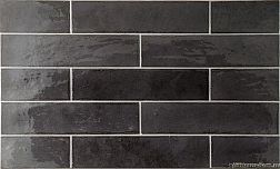Керамическая плитка Equipe Tribeca Basalt Черный Полированный Настенный Керамогранит 6x24,6 см