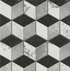 Керамическая плитка Jet Mosaic Cube Marble CEM01 Мозаика 25х28,9 см