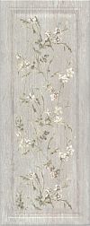 Керамическая плитка Kerama Marazzi Кантри Шик 7189 Керамическая плитка серая Панель декорированная 20х50 см
