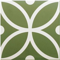 Equipe Rivoli Bergen Verde Зеленый Матовый Керамогранит 20x20 см