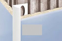 Cezar Профиль для плитки внешний 10мм серебро 1х250 см