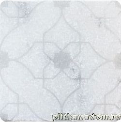 Керамическая плитка Травертин Marble White Motif 7 Декор мрамор 10х10