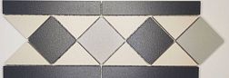 Идальго Метлахская плитка Карина Микс Матовый Бордюр 12,2x30,4 см