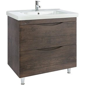 Тумба с раковиной Bellezza Санриса 100 2 ящ. напольная орех