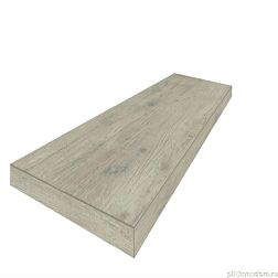 Coliseum Gres Брента Уайт Белая Натуральная Ступень угловая левая 33х90 см