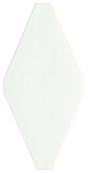 Керамическая плитка Adex Rombos ADNE8051 Rombo Liso Blanco Z Настенная плитка 10х20 см
