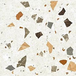 Керамическая плитка Orinda Terrazzo Satin Белый Матовый Ректифицированный Керамогранит 60x60 см