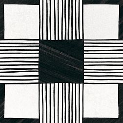 Керамическая плитка Equipe Caprice Deco 22124 Cloth B&W Керамогранит 20x20 см