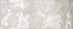 Керамическая плитка CeDam Lustri Dec Flower Bianco Lucide Декор 20х50 см