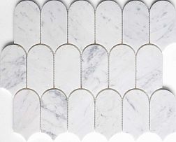 Керамическая плитка Orro Mosaic Orro Stone Asti White Белая Матовая Мозаика 26х31,5 см