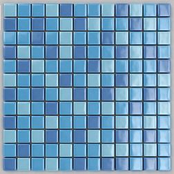 Керамическая плитка MVAPrintMosaic Мозаика стеклянная Микс 25FL-S-048 Голубой 31,5х31,5 см