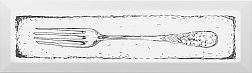 Керамическая плитка Керама Марацци NT-B26-9001 Декор Fork чёрный 8,5х28,5х9,2 см