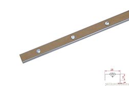 Керамическая плитка Juliano Декоративные вставки DR2511 Ruby Silver 2,5х244 см