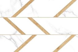 Керамическая плитка Global Tile Vega 9VG0105TG Белая Глянцевая Настенная плитка 27x40 см