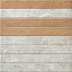 La Platera Capri Brick White Mix Бежевая Матовая Настенная плитка 35x35 см