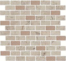 Керамическая плитка Kerama Marazzi Про Лаймстоун Антика MBD015 Мозаичный Бежевый 3 Декор 30х32 см