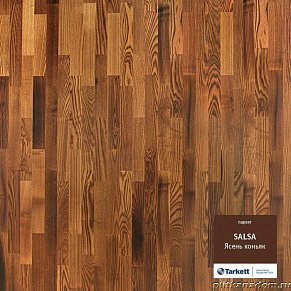 Tarkett Salsa Пакретная доска Ясень Коньяк блестящий 2283х194х14