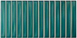 Керамическая плитка Wow Sweet Bars Teal Matt Зеленая Матовая Настенная плитка 12,5x25 см