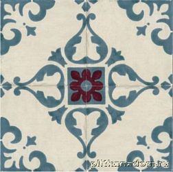 Marca Corona Jolie 8328 Ivoire Petrole Trama Декор 10x10 (4 плитки) см