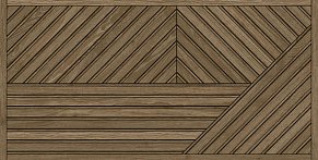Argenta Ceramica Studio Laths Walnut Коричневая Матовая Настенная плитка 60x120 см