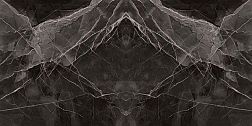 Керамическая плитка Kutahya Black Calacatta Book Match Kristal Rectified Parlak Nano Черный Полированный Керамогранит 120x240 см
