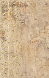 Керамическая плитка N-ceramica Geoma Natura Gold Декор 25х40 см
