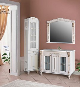 Мебель для ванны Атолл Александрия 100К (Creavit) дорато патина золото