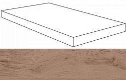 Atlas Concorde Russia Rive Bella Riva Scalino Angolare Dx Коричневая Матовая Ступень Угловая Правая 33x120 см