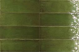 Керамическая плитка Equipe Fango Green Gloss Зеленый Глянцевый Керамогранит 5x15 см