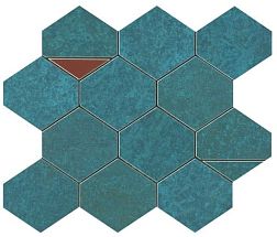 Керамическая плитка Atlas Concorde Blaze Verdigris Mosaico Nest (9BNV) Глазурованная керамическая плитка 25,8х29,4 см