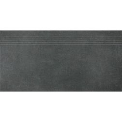 Керамическая плитка Rako Extra DCP84725 Black Ступень 40x80 см