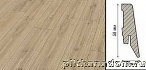 Плинтус Kronotex Ktex1 МДФ 58x19 мм D 3073