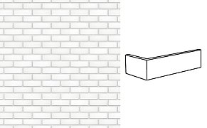 King Klinker Dream House Just White (29) NF10 Угловая плитка (12х25)х6,5 см