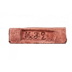 Керамическая плитка Sergio Pietra Клейма 18 века М.32 Красный Декор 7x26x1,5 см
