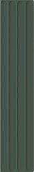 Керамическая плитка DNA tiles Plinto In Green Matt Зеленая Матовая Настенная плитка 10,7x54,2 см