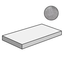 Керамическая плитка Cerdomus Supreme Angolo Sn Grad.C.Retta Grey Grip 77551 Ступень 33x120 см