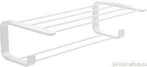 Gedy Outline, полка для полотенец (49,8х25,7х14), белый матовый, 3235(22)