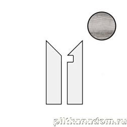 Керамическая плитка Cerdomus Skorpion Battiscala Dx Grey Nat 80229 Бордюр 4,8x60 см