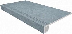 Ametis Spectrum SR02 Blue Голубая Неполированная + Подступенок (14,5x120) Ступень 33х120 см