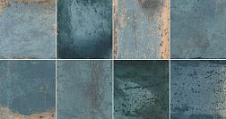 Керамическая плитка Geotiles Provence Blue Синяя Глянцевая Настенная плитка 31,6x60 см