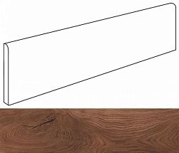 Atlas Concorde Russia Rive Antica Riva Battiscopa Коричневый Матовый Плинтус 7,2x80 см