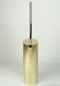 Surya Metall, круглый настенный ерш с крышкой 8х8хh46 см, золото, 6519/GO