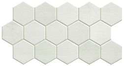 Керамическая плитка Realonda Ceramica Hex White Керамогранит 26,5x51