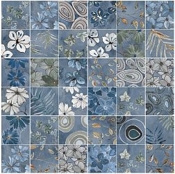 Керамическая плитка Elios Ceramica Emotion 03A20A5 Dream Blue Luc Matt Синий Матовый Декор 20x20 см