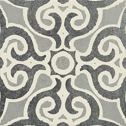 Керамическая плитка Jasba Pattern Schwarz-White Керамогранит 20x20 см