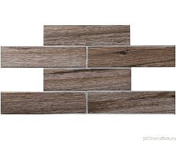 Bonaparte Керамическая мозаика Marmi Dark Коричневая Матовая Мозаика 25,2х48,6 (6х24)