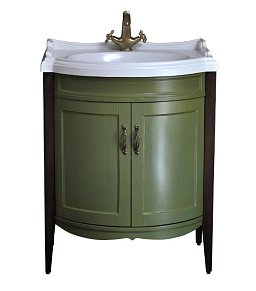 Тумба с раковиной Атолл Неаполь 73 зеленый