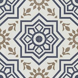 Etili Seramik Bursa Blue Pre-cut Синий узор Матовый Керамогранит 45x45 см