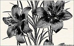 Piano черн.04-01-1-09-03-15-081-2 Декор 40х25 см